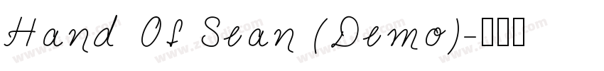 Hand Of Sean (Demo)字体转换